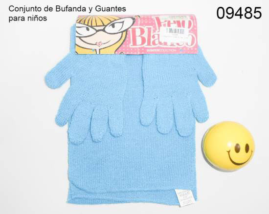 Imagen de CONJUNTO DE BUFANDA Y GUANTE PARA NIÑO 6.21C